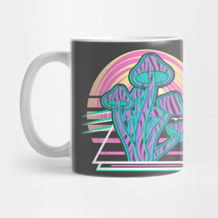 Psychedelic Psilocybin Mushroom Trippy Vaporwave Streetwear Mug